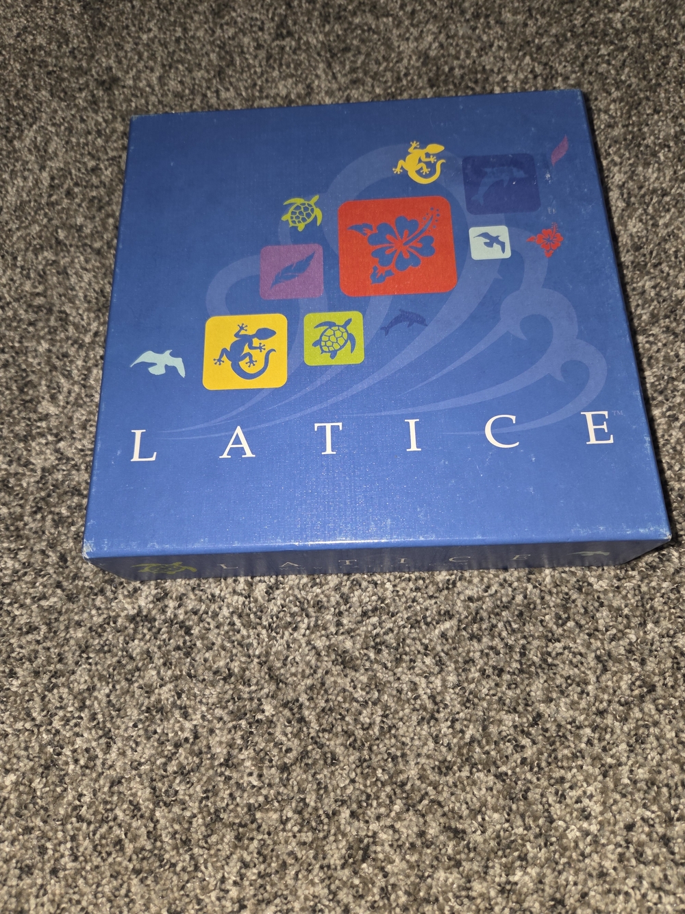 Lattice Board Game Adacio 2015 Strategy Tile Game 2-4 Players Complete